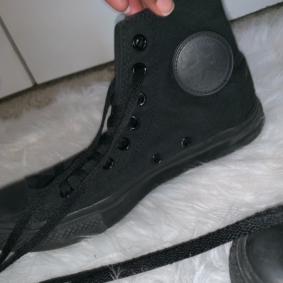 Converse Shoes - High top all black converse